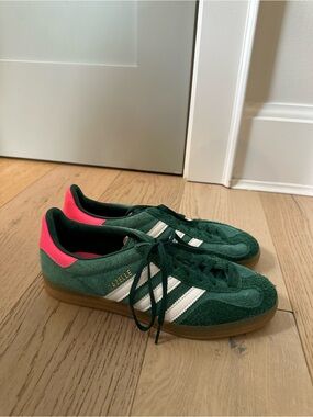 Adidas Gazelle Sneakers Indoor 'Collegiate Green Pink'